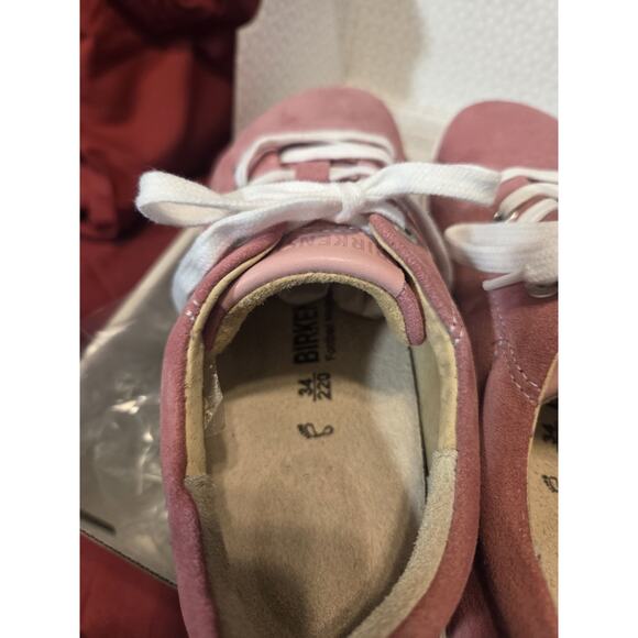 Birkenstock "ARRAN" Berry Suede Kids Sneakers - Size 34 - US Kids 3/3.5 - Picture 5 of 16